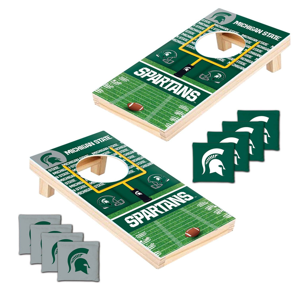 Michigan State Spartans - NCAA Tabletop Cornhole (ONLINE ORDER ONLY)