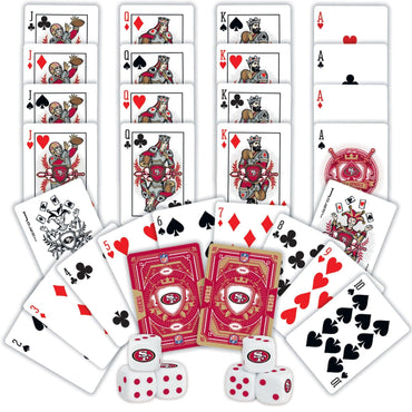 San Francisco 49ers - 2-Pack Playing Cards & Dice Set (ONLINE ORDER ONLY)