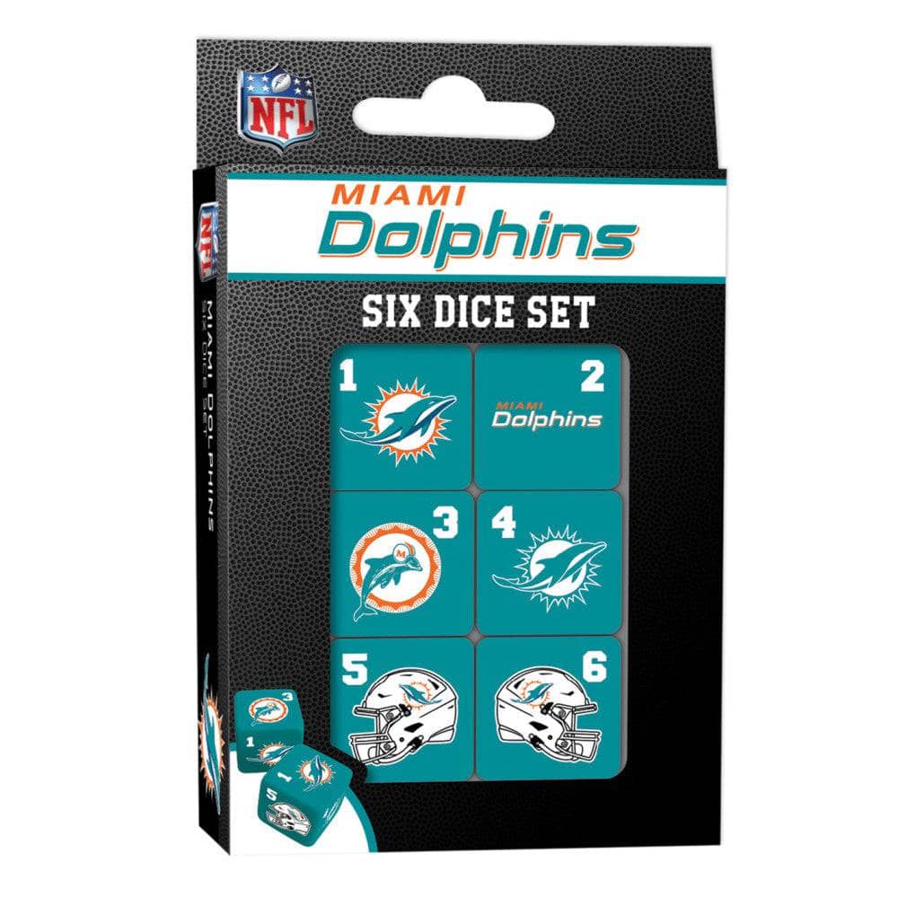 Miami Dolphins Dice Set - 19mm (ONLINE ORDER ONLY)