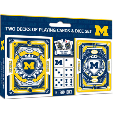 Michigan Wolverines - 2-Pack Playing Cards & Dice Set (ONLINE ORDER ONLY)