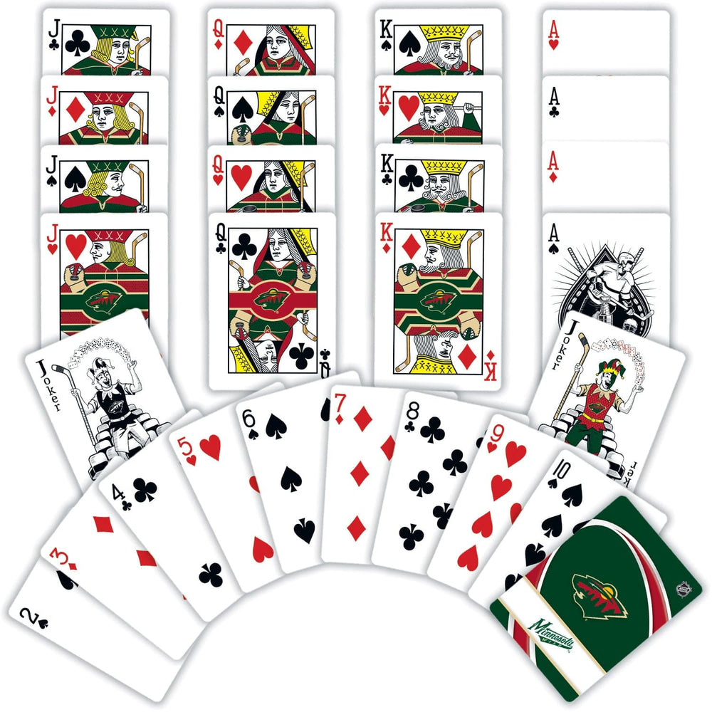 Minnesota Wild Playing Cards - 54 Card Deck (ONLINE ORDER ONLY)