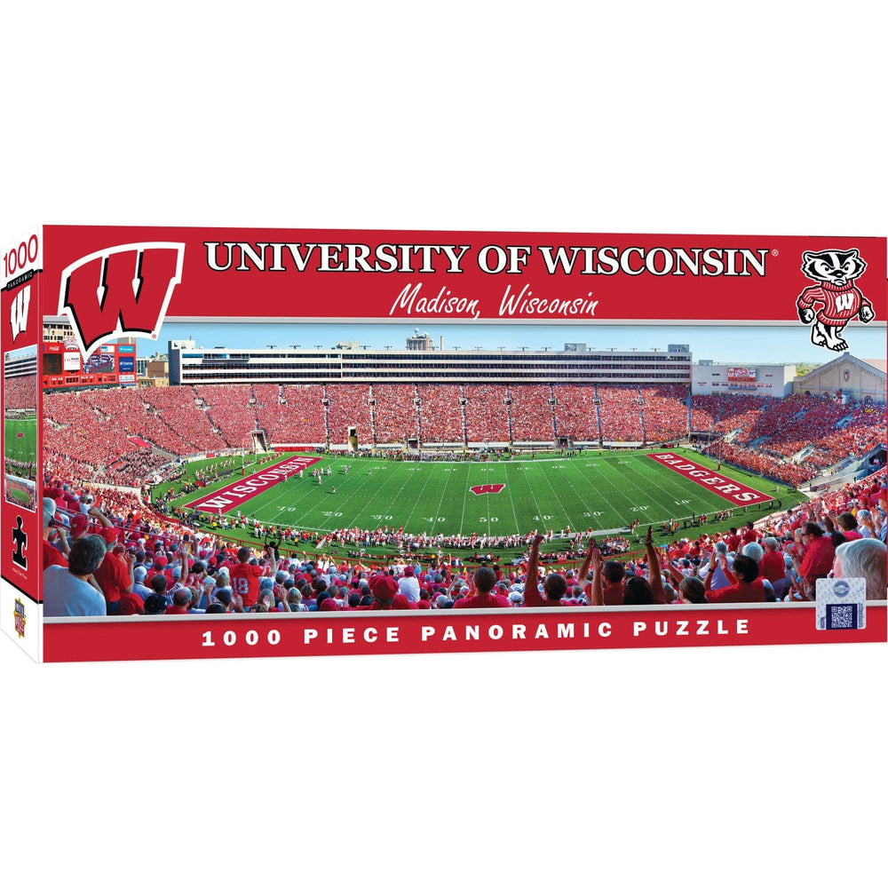 Wisconsin Badgers - 1000 Piece Panoramic Jigsaw Puzzle - Center View (ONLINE ORDER ONLY)