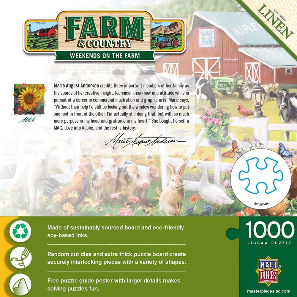 Farm & Country - Weekends On the Farm 1000 Piece Jigsaw Puzzle (ONLINE ORDER ONLY)