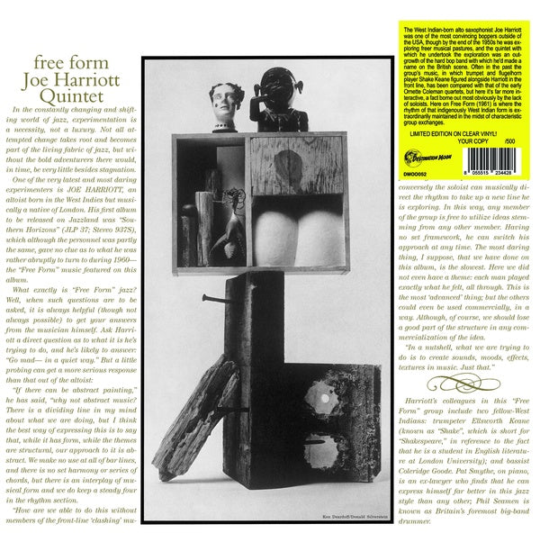 JOE HARRIOTT QUINTET - Free Form [Vinyl] (ONLINE ORDER ONLY)