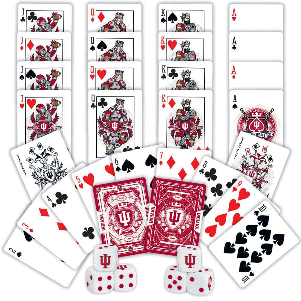 Indiana Hoosiers - 2-Pack Playing Cards & Dice Set