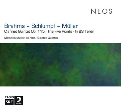 JOHANNES BRAHMS/MARTIN SCHLUMPF/MATTHIAS MULLER - Clarinet Quintet Op. 115/The Five Points/In 23 Teilen [CD] (ONLINE ORDER ONLY)