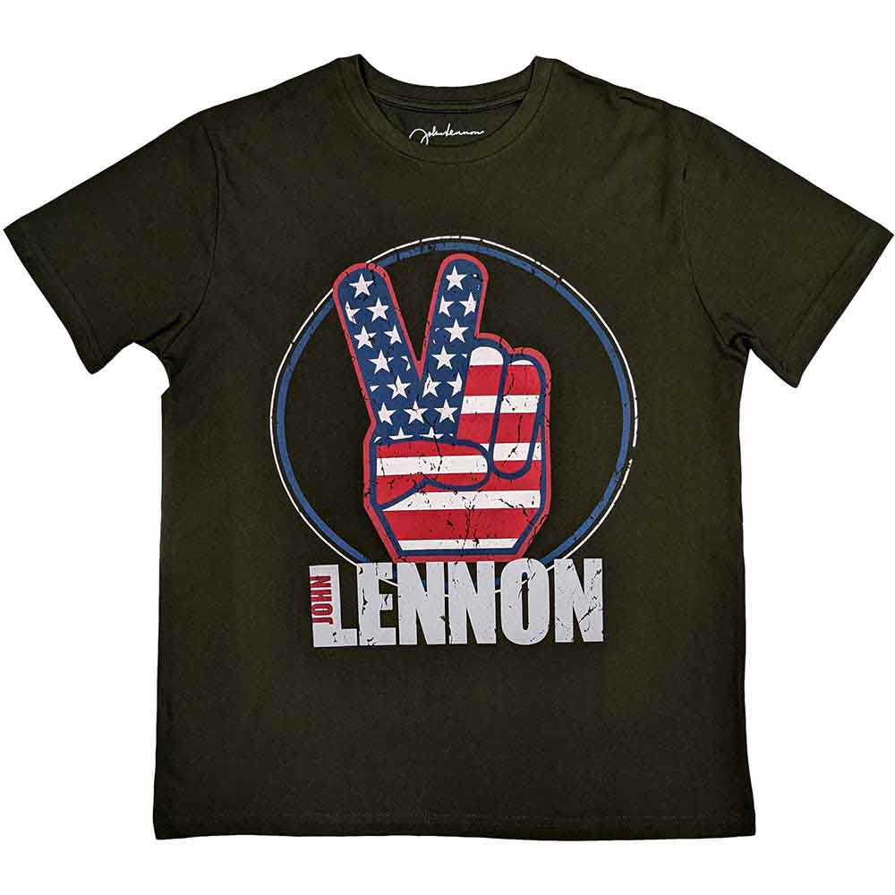 Peace Fingers US Flag [T-Shirt] (ONLINE ORDER ONLY)