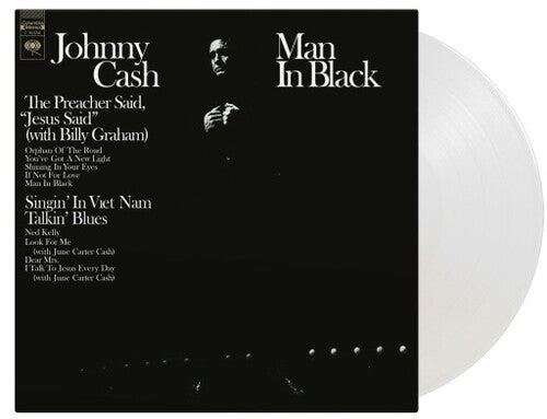 Johnny Cash - Man In Black (Limited Edition, 180 Gram Crystal Clear Vinyl) [Import] [Vinyl] (ONLINE ORDER ONLY)