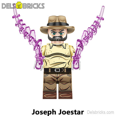 Joseph Joestar Jojo's Bizarre Adventure Anime Lego Minifigures custom toys (ONLINE ORDER ONLY)