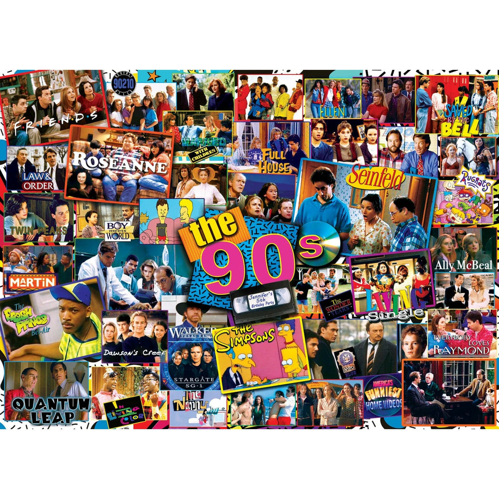 TV Time - 90's Shows 1000 Piece Jigsaw Puzzle (ONLINE ORDER ONLY)