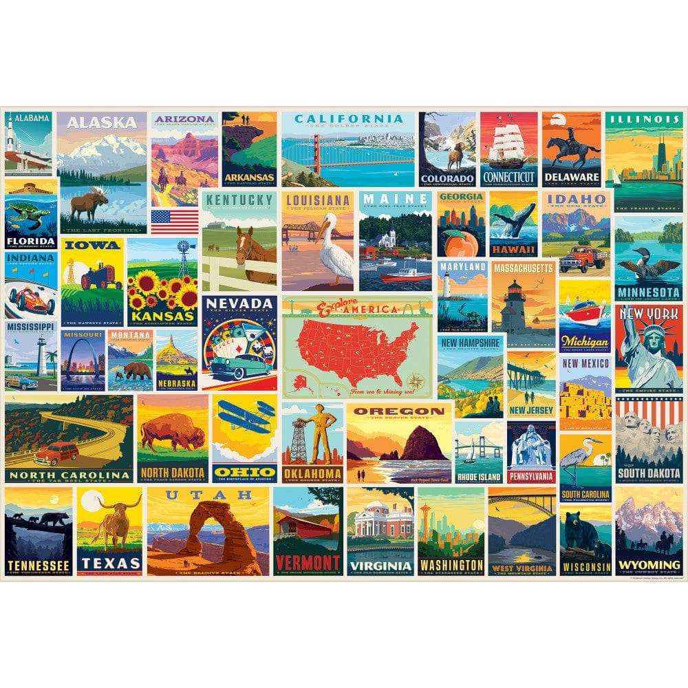 Signature Collection - State Pride 2000 Piece Jigsaw Puzzle (ONLINE ORDER ONLY)