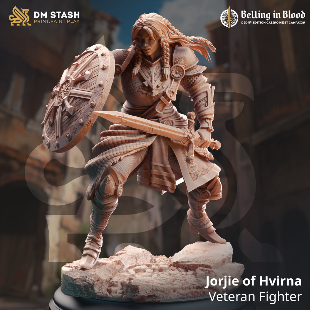 Jorjie of Hvirna, Veteran Fighter (Female Human Fighter) (Online Order Only)