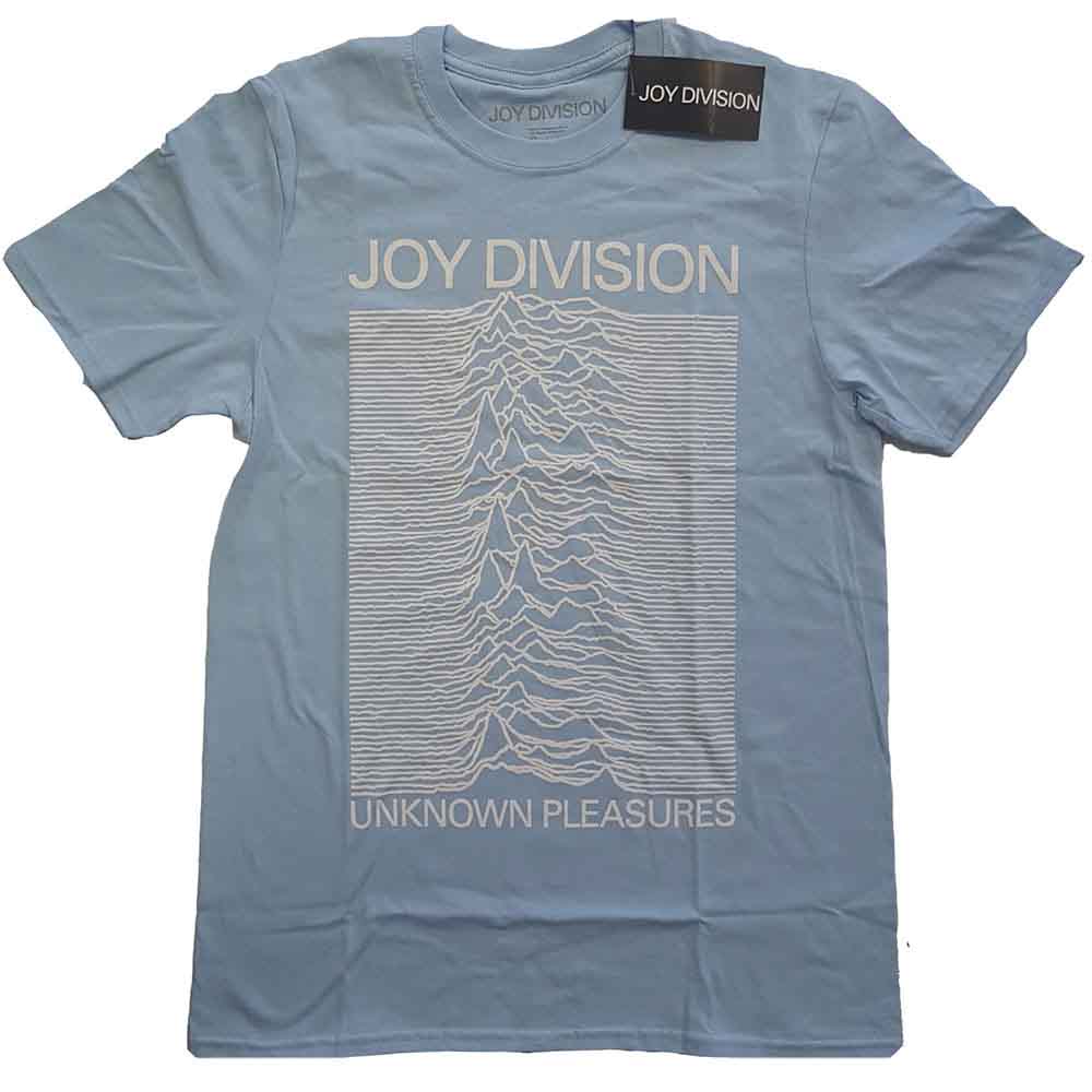 Unknown Pleasures White On Blue [T-Shirt] (ONLINE ORDER ONLY)