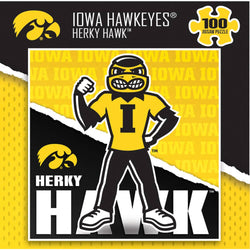 Iowa Hawkeyes - NCAA Mascot 100 Piece Jigsaw Puzzle (ONLINE ORDER ONLY)