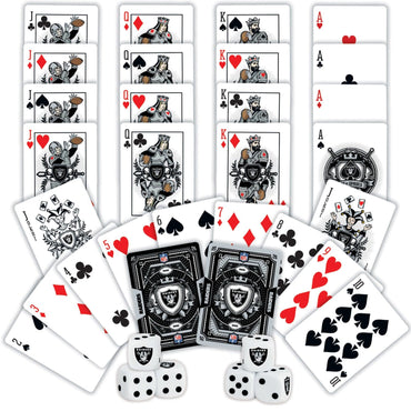 Las Vegas Raiders - 2-Pack Playing Cards & Dice Set (ONLINE ORDER ONLY)
