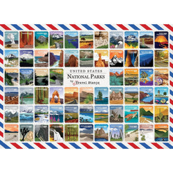 National Parks Travel Stamps 1000 Piece Jigsaw Puzzle (ONLINE ORDER ONLY)