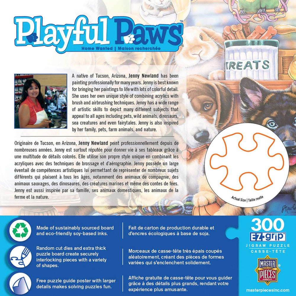 Playful Paws - Home Wanted 300 Piece EZ Grip Jigsaw Puzzle (ONLINE ORDER ONLY)