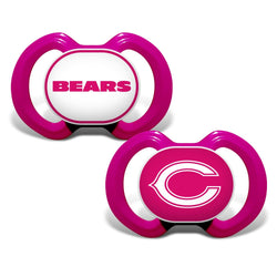Chicago Bears - Pink Pacifier 2-Pack (ONLINE ORDER ONLY)