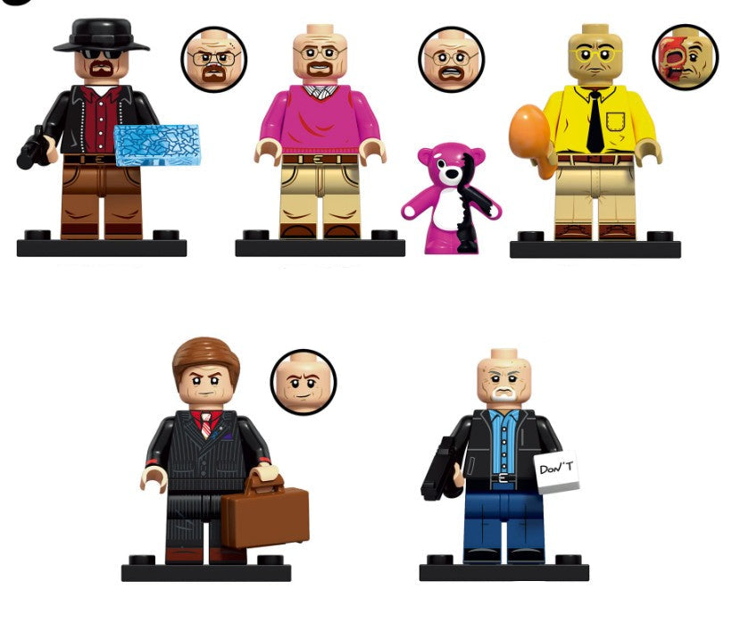 Desert Crime Lords Custom Minifigure Set of 5 (ONLINE ORDER ONLY)