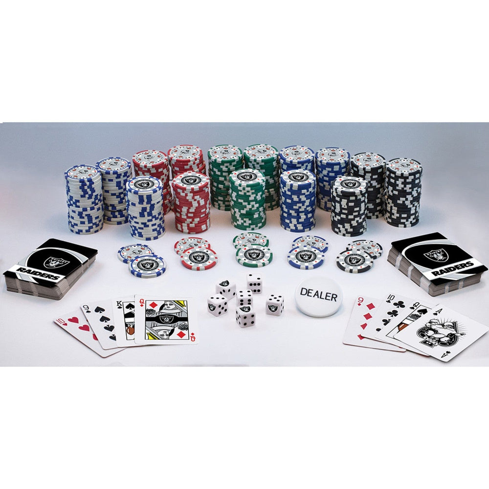 Las Vegas Raiders 300 Piece Poker Set (ONLINE ORDER ONLY)