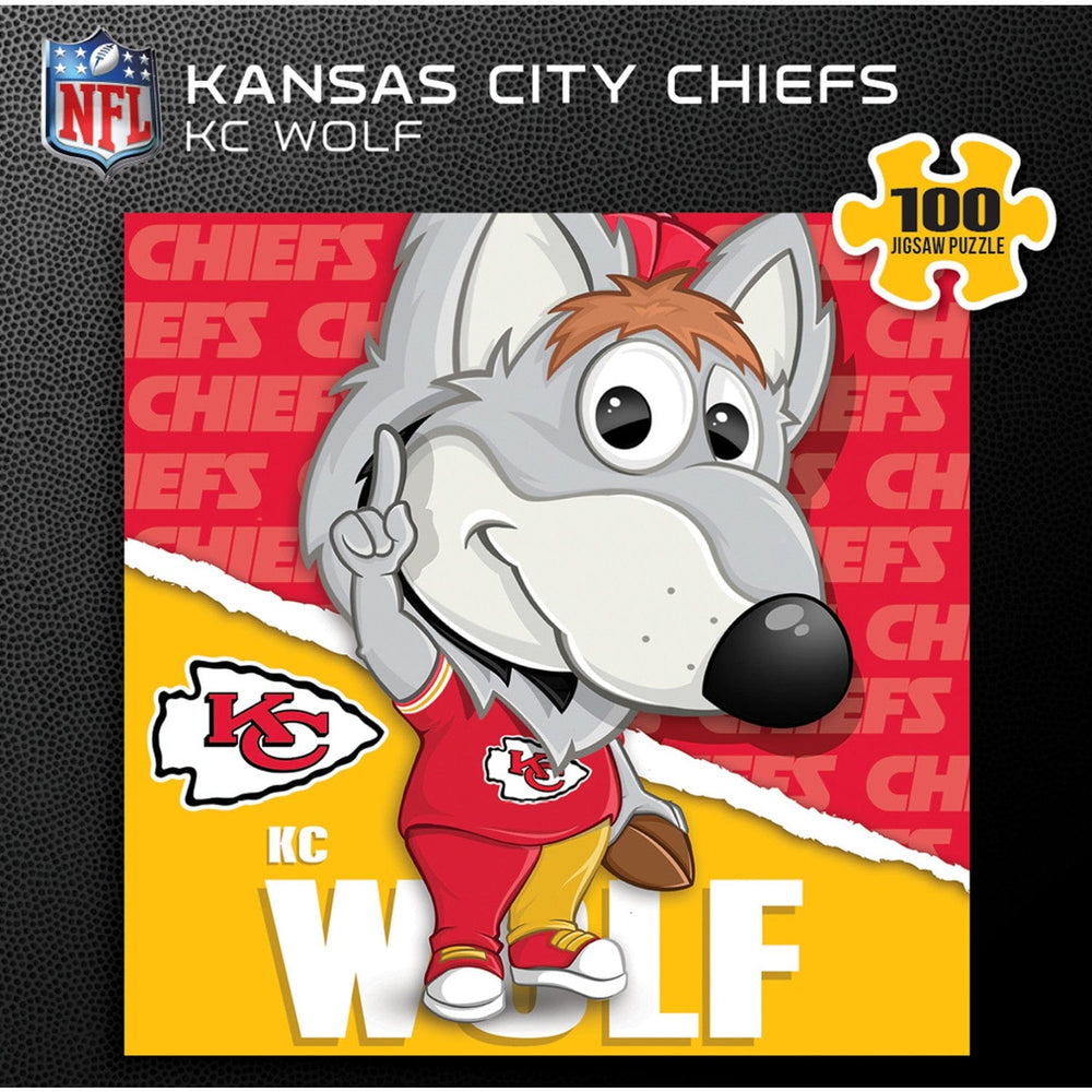 KC Wolf - Kansas City Chiefs Mascot 100 Piece Jigsaw Puzzle (ONLINE ORDER ONLY)