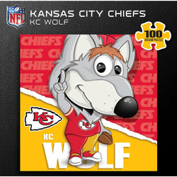 KC Wolf - Kansas City Chiefs Mascot 100 Piece Jigsaw Puzzle (ONLINE ORDER ONLY)