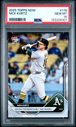 Graded 2025 Topps Now Nick Kurtz #178 Rookie RC Baseball Card PSA 10 Gem Mint (ONLINE ORDER ONLY)