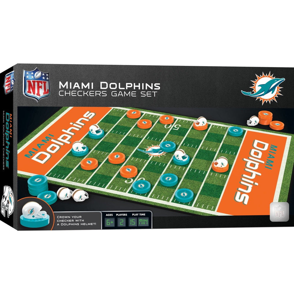 Miami Dolphins Checkers Board Game (ONLINE ORDER ONLY)