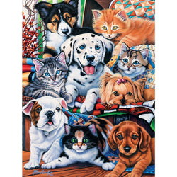 Playful Paws - Hide and Seek 300 Piece EZ Grip Jigsaw Puzzle (ONLINE ORDER ONLY)