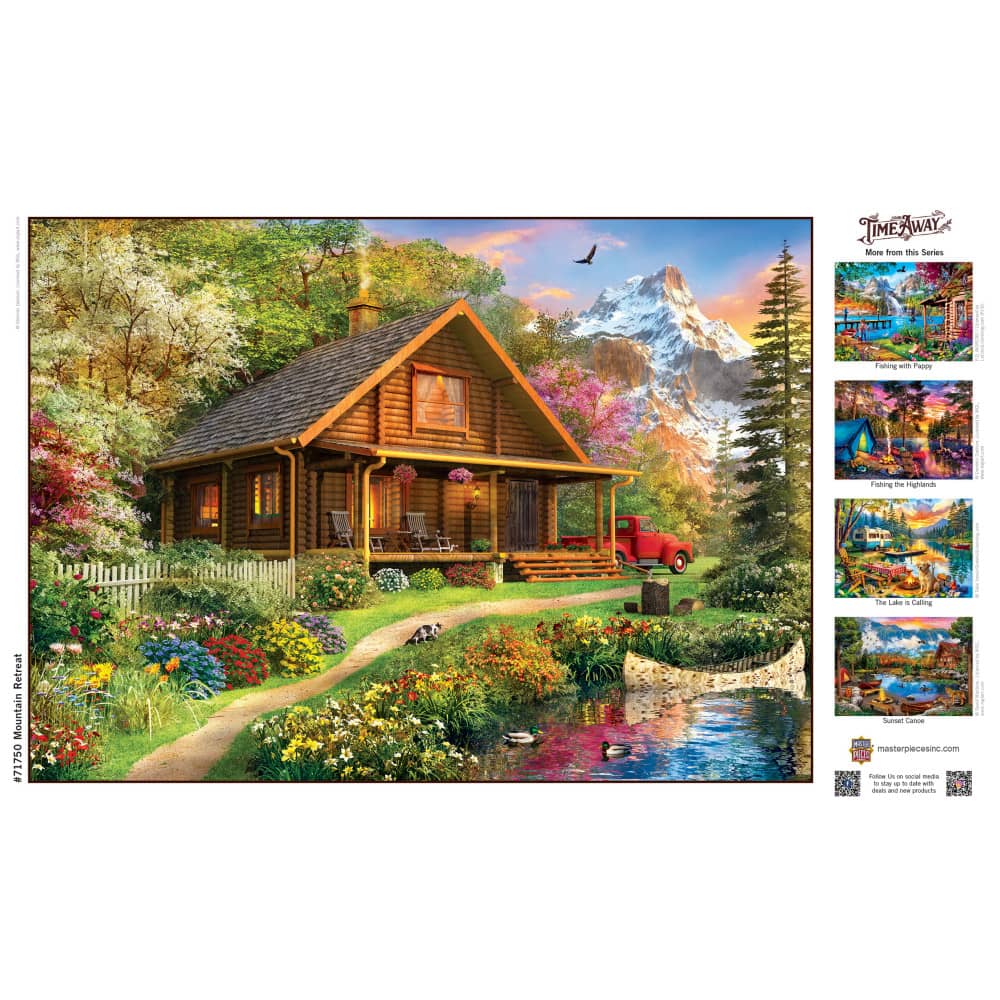 Time Away - Mountain Retreat 1000 Piece Jigsaw Puzzle