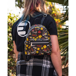 Jurassic Park Warning Signs Mini Backpack by LoungeFly (Online Order Only)
