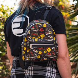 Jurassic Park Warning Signs Mini Backpack by LoungeFly (Online Order Only)