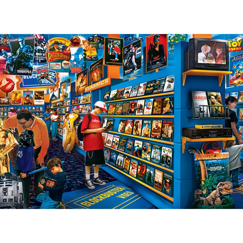 Pop Culture - Be Kind, Please Rewind 1000 Piece Jigsaw Puzzle (ONLINE ORDER ONLY)