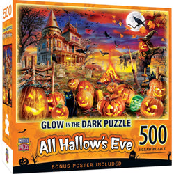 Glow in the Dark - All Hallow's Eve 500 Piece Jigsaw Puzzle (ONLINE ORDER ONLY)