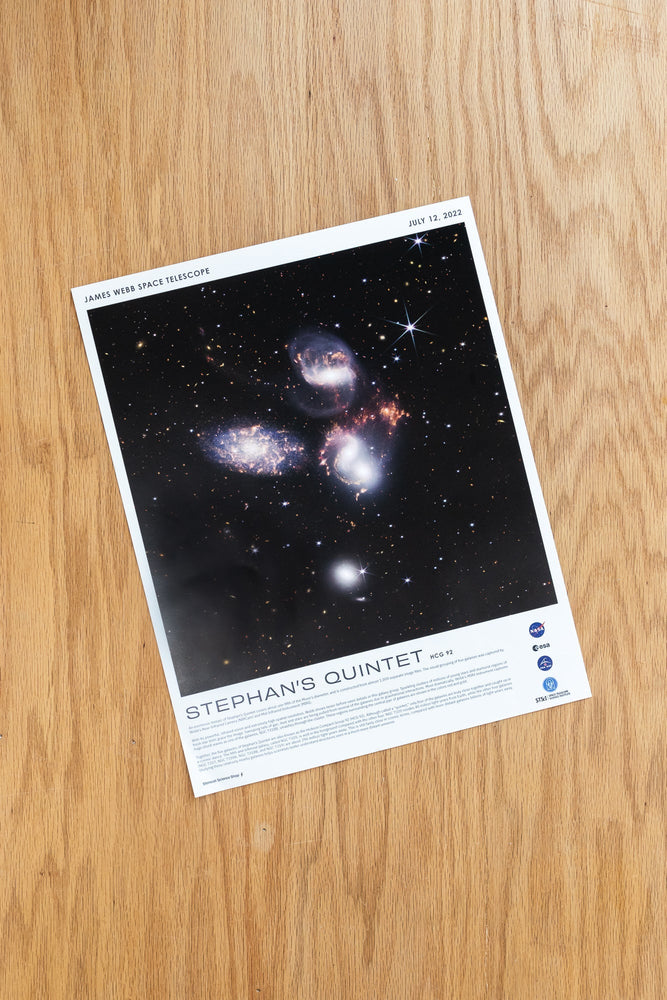 JWST Historic Poster #3 - Stephan's Quintet (ONLINE ORDER ONLY)