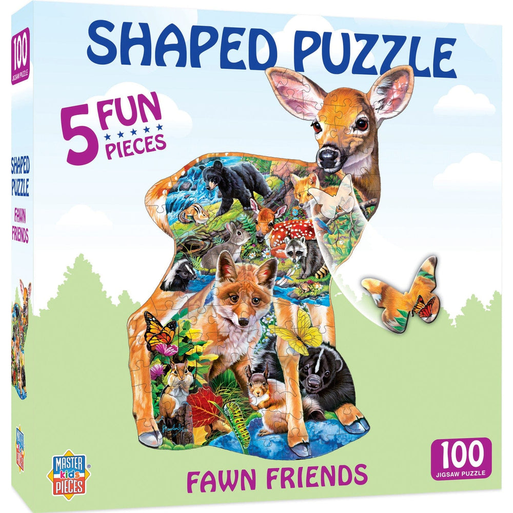 Fawn Friends - 100 Piece Shaped Jigsaw Puzzle (ONLINE ORDER ONLY)