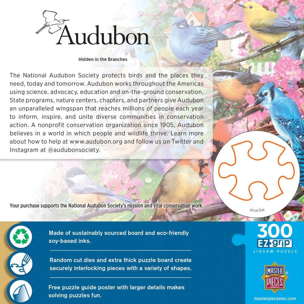 Audubon - Hidden in the Branches 300 Piece EZ Grip Jigsaw Puzzle (ONLINE ORDER ONLY)
