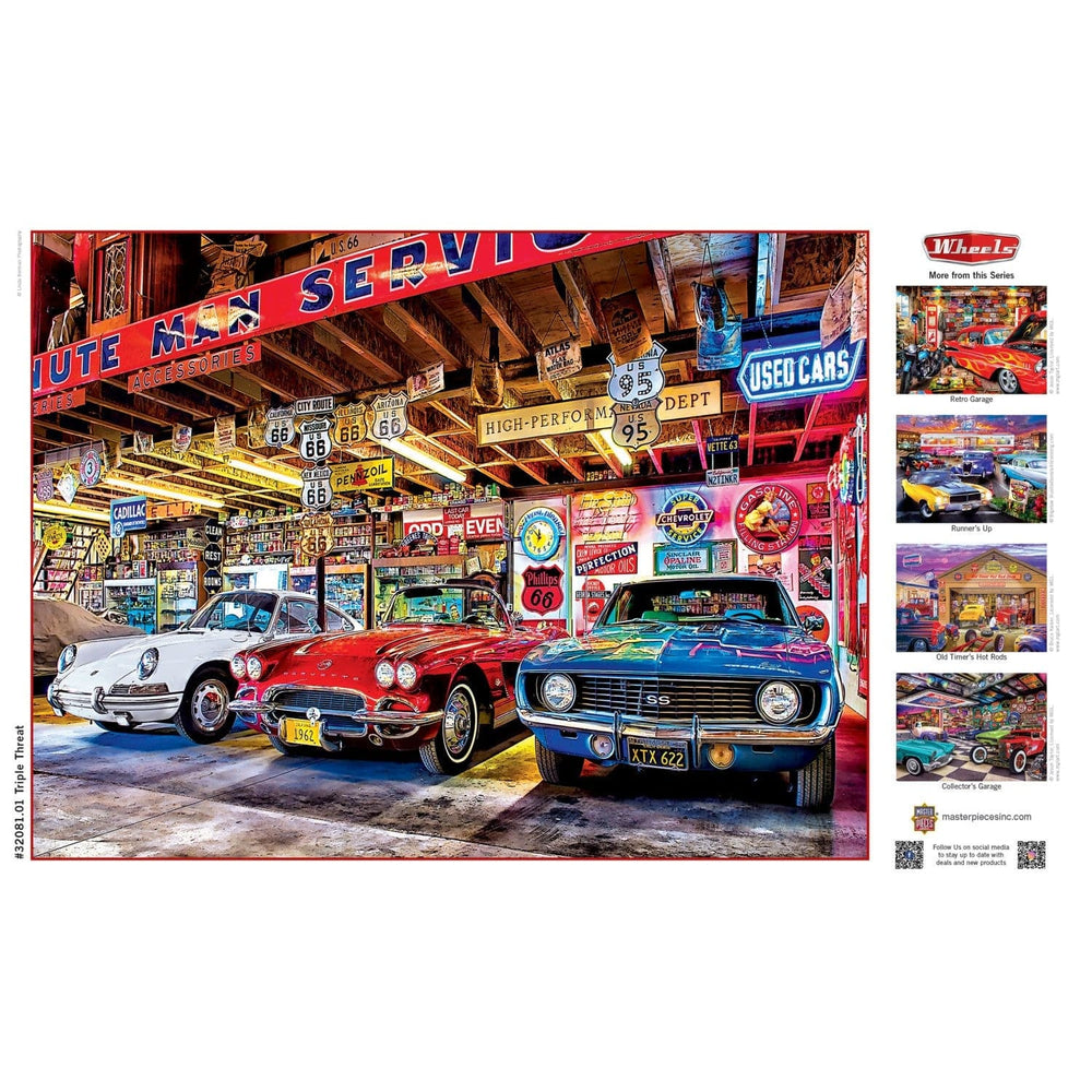 Wheels - Triple Threat 750 Piece Jigsaw Puzzle (ONLINE ORDER ONLY)