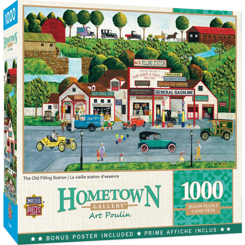 Hometown Gallery - The Old Filling Station 1000 Piece Jigsaw Puzzle (ONLINE ORDER ONLY)
