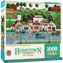 Hometown Gallery - The Old Filling Station 1000 Piece Jigsaw Puzzle (ONLINE ORDER ONLY)