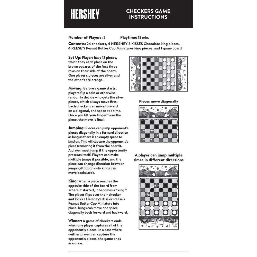 Hershey's Kisses vs Reese's Checkers Board Game (ONLINE ORDER ONLY)