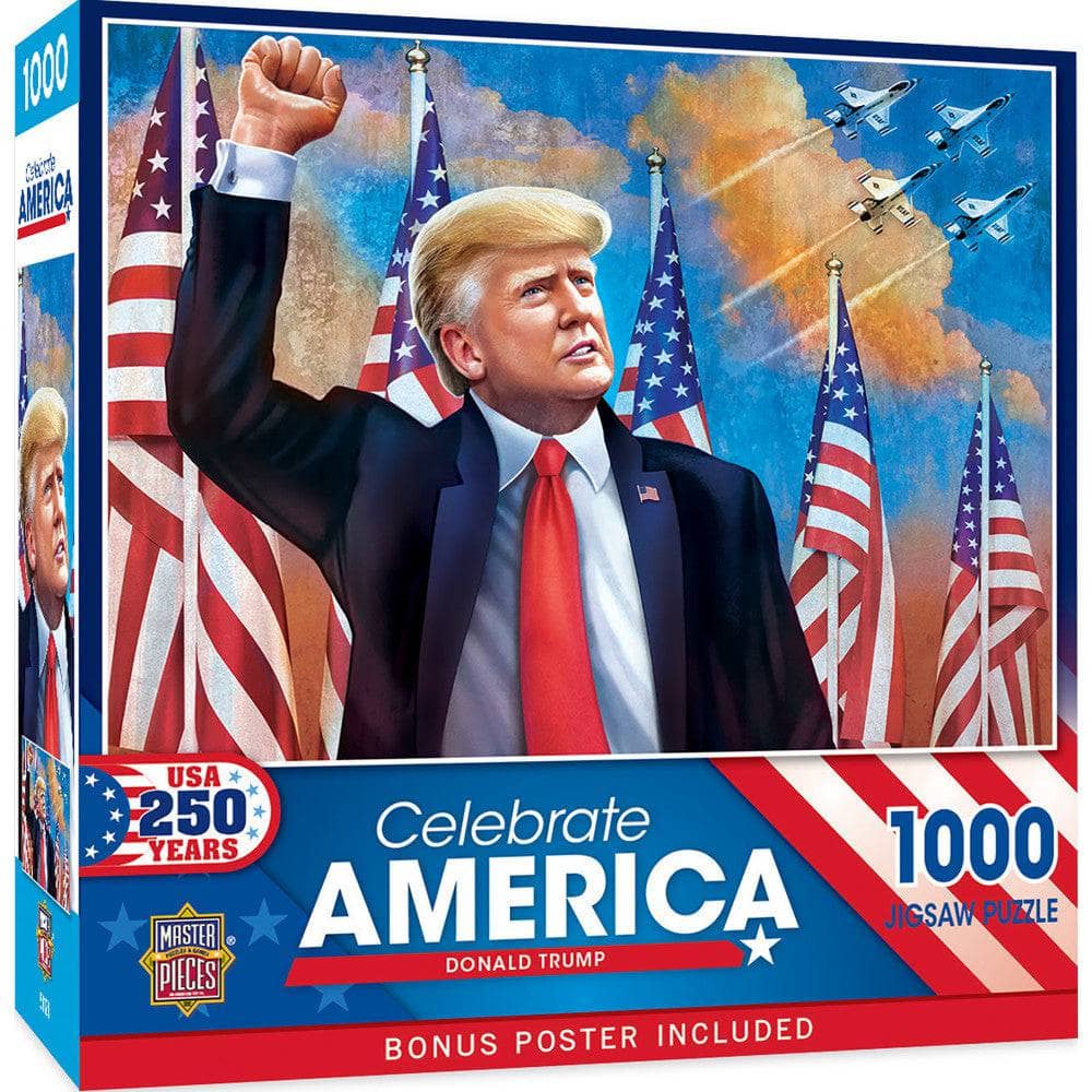 Celebrate America - Donald Trump 1000 Piece Jigsaw Puzzle (ONLINE ORDER ONLY)
