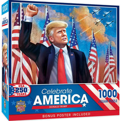 Celebrate America - Donald Trump 1000 Piece Jigsaw Puzzle (ONLINE ORDER ONLY)