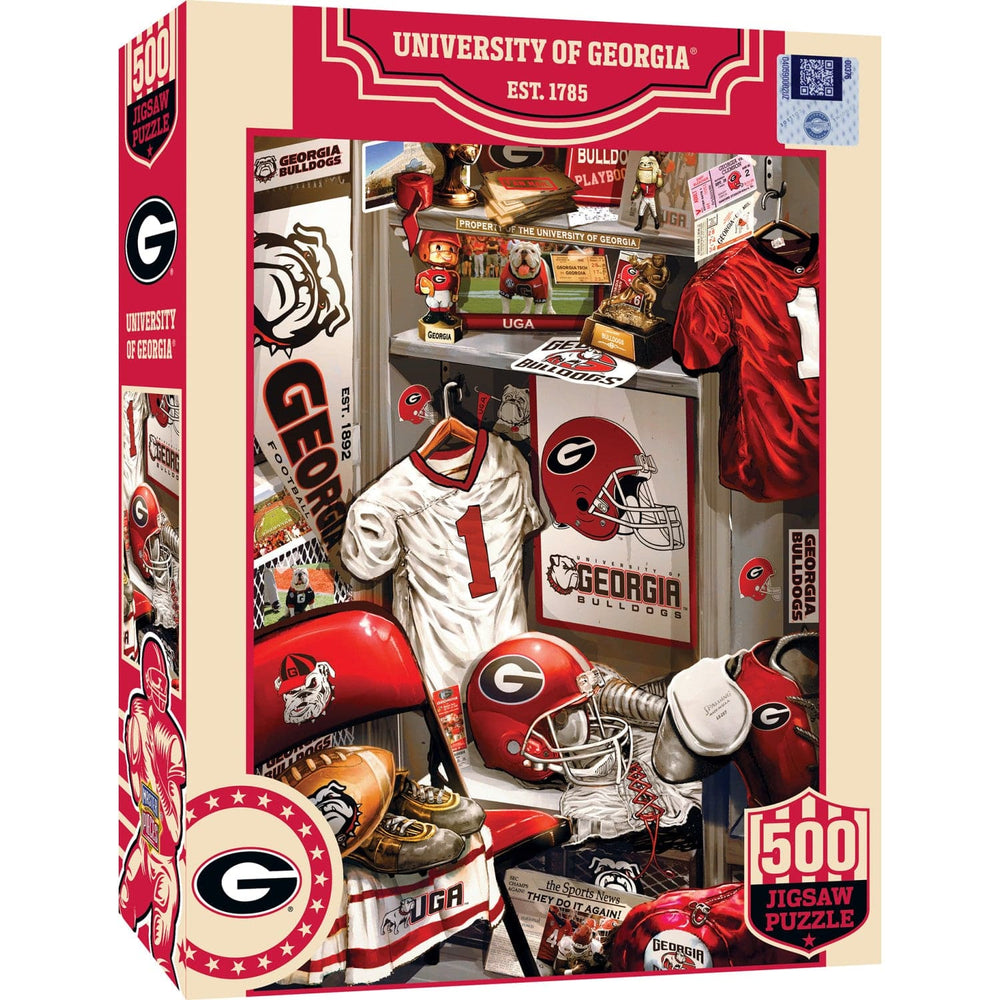 Georgia Bulldogs - Locker Room 500 Piece Jigsaw Puzzle (ONLINE ORDER ONLY)