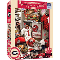 Georgia Bulldogs - Locker Room 500 Piece Jigsaw Puzzle (ONLINE ORDER ONLY)