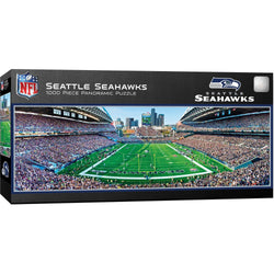 Seattle Seahawks - 1000 Piece Panoramic Jigsaw Puzzle - End View (ONLINE ORDER ONLY)