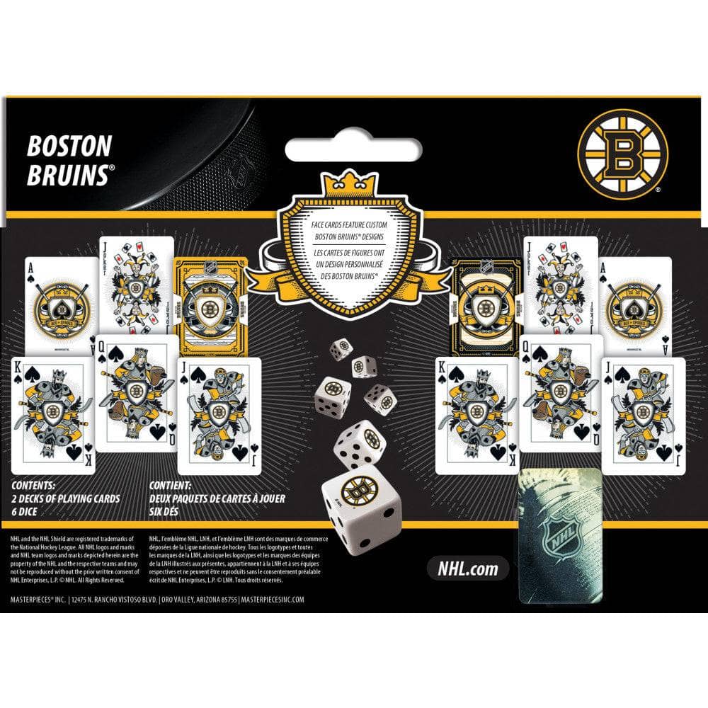 Boston Bruins - 2-Pack Playing Cards & Dice Set (ONLINE ORDER ONLY)
