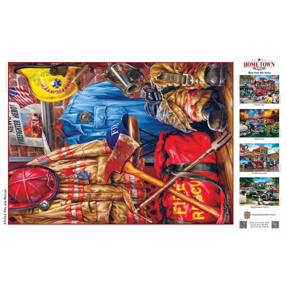 Hometown Heroes - Fire and Rescue 1000 Piece Jigsaw Puzzle (ONLINE ORDER ONLY)