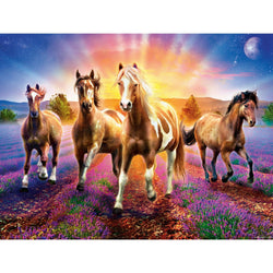Glow in the Dark - Wild Stallions 300 Piece EZ Grip Jigsaw Puzzle (ONLINE ORDER ONLY)