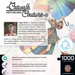 Catwalk Couture - Purrfect Rainy Runway 1000 Piece Jigsaw Puzzle (ONLINE ORDER ONLY)